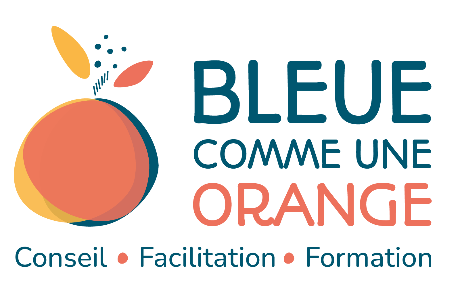 Logo Agence bleue comme une orange
