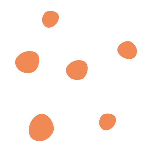 petits points séparation orange